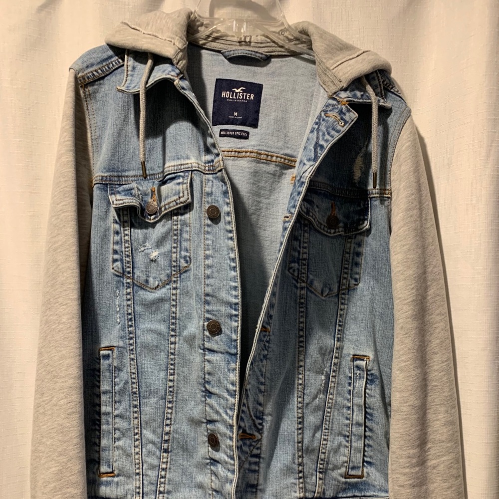 😎 Hollister Denim Hoodie 😍